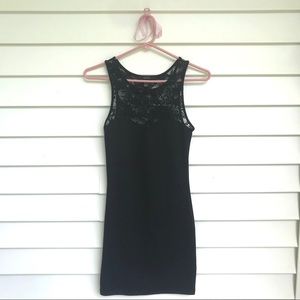 Black Lace Body-Con Dress